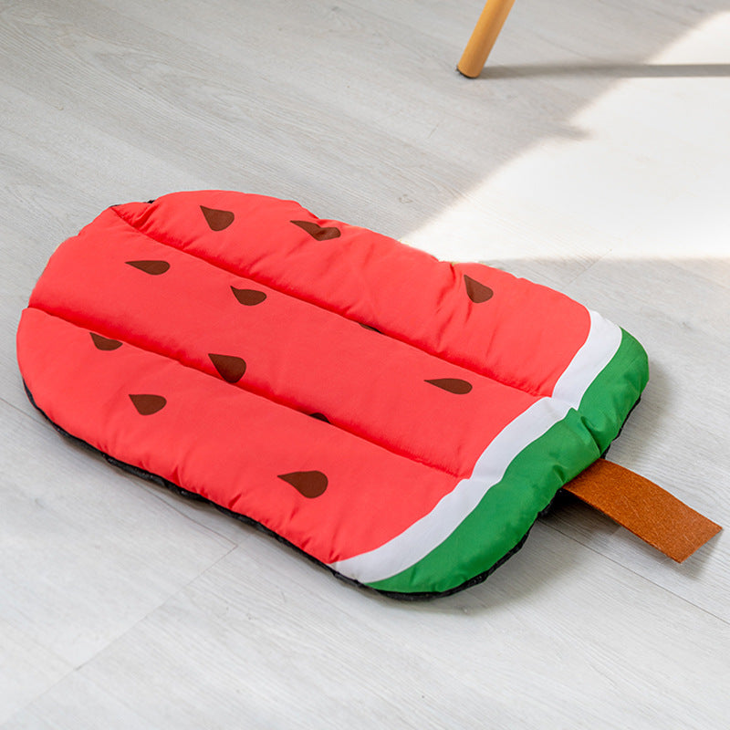 Fruity Chill Cooling Mat – Cute Fruit-Shaped Pet Bed