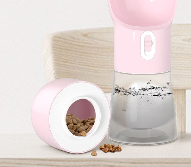 Portable Dog Water Bottle With Travel Bowl