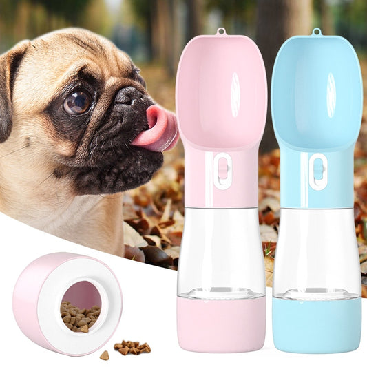 Portable Dog Water Bottle With Travel Bowl