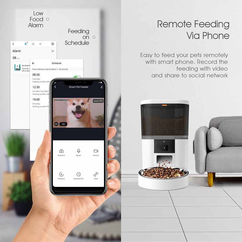 Smart Pet Feeder With HD Camera