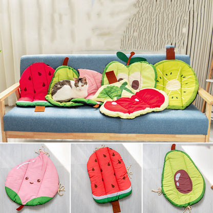 Fruity Chill Cooling Mat – Cute Fruit-Shaped Pet Bed