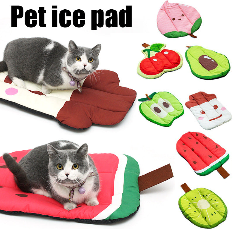Fruity Chill Cooling Mat – Cute Fruit-Shaped Pet Bed