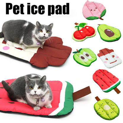 Fruity Chill Cooling Mat – Cute Fruit-Shaped Pet Bed