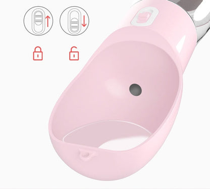 Portable Dog Water Bottle With Travel Bowl
