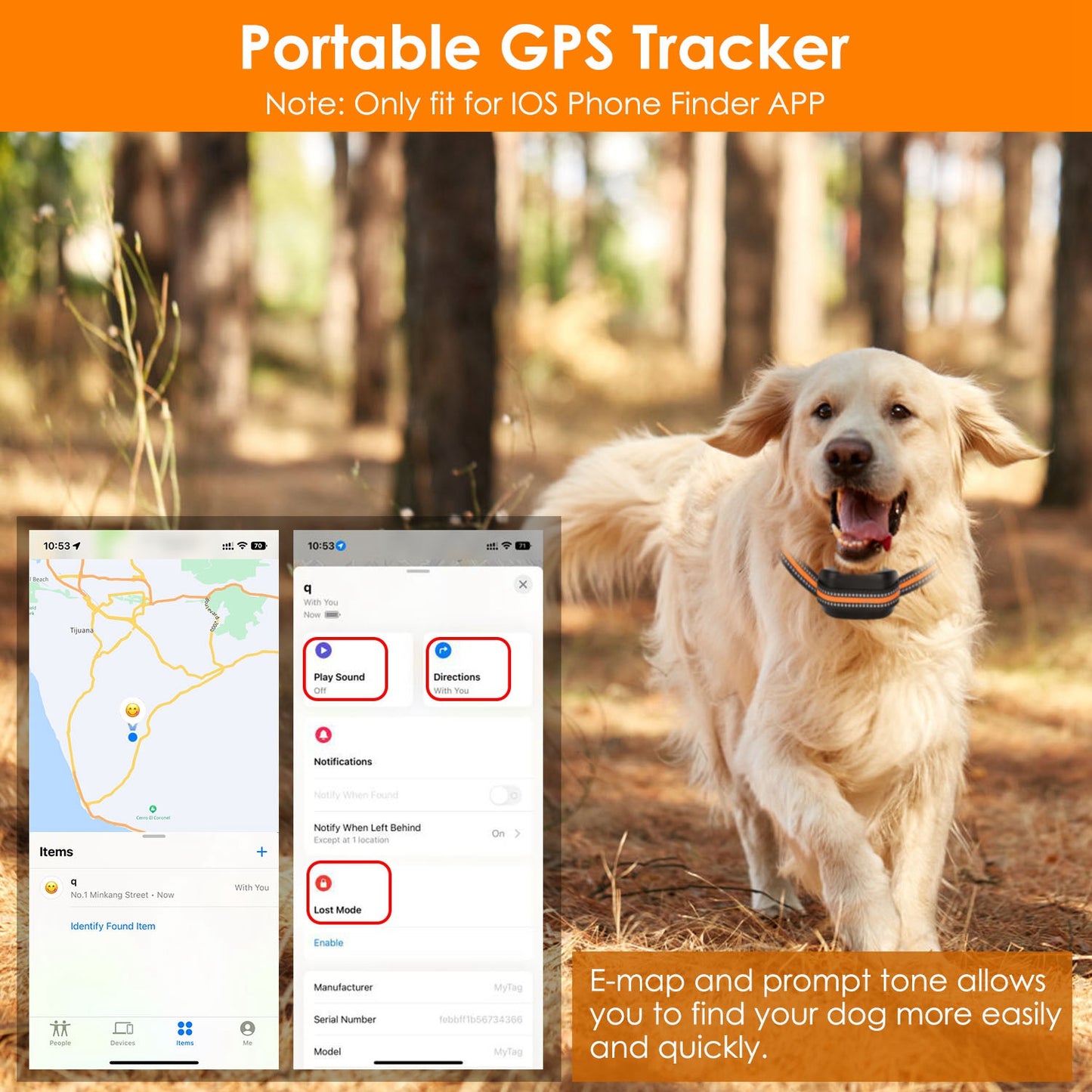 Wireless GPS Dog Fence + Tracker Collar
