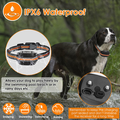 Wireless GPS Dog Fence + Tracker Collar